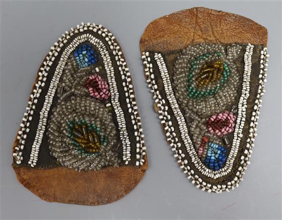 A pair of Native American mohawk pockets c.1870